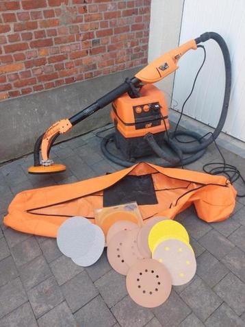 Spit dws225 wand plafondschuurmachine i.cl stofzuiger beschikbaar voor biedingen