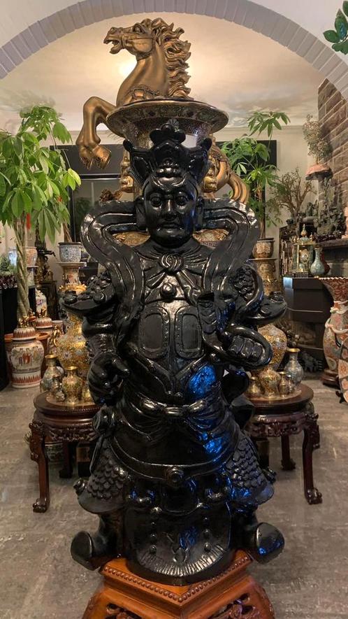 AWESOME GOD OF WEALTH STATUE HEIGHT 85CM REALLY HEAVY, Antiek en Kunst, Antiek | Keramiek en Aardewerk