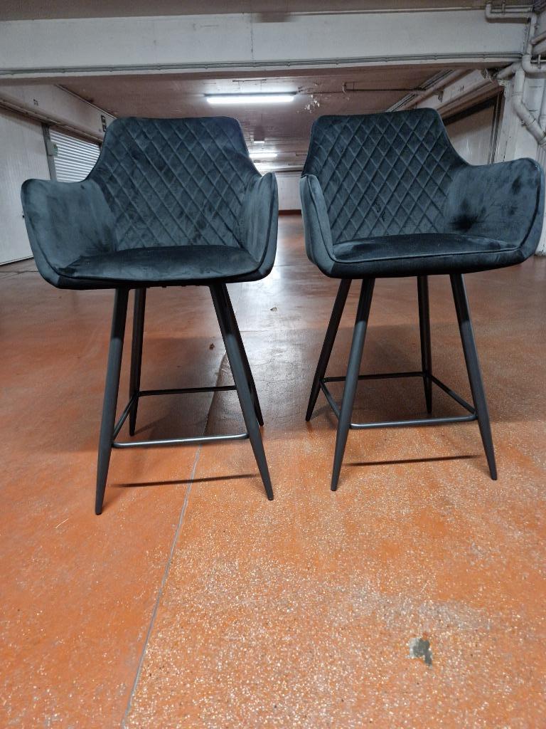 CHAISES HAUTES, Maison & Meubles, Tabourets de bar, Neuf, Avec repose-pieds, 2 tabourets, 30 à 60 cm