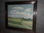 huile sur panneau paysage signe Maurice Delvaux, Antiek en Kunst, Kunst | Schilderijen | Klassiek, Ophalen