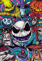 Diamond Painting halloween nightmare 40x30cm, Verzenden, Nieuw, Knutselwerk
