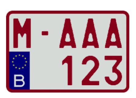 Plaque immatriculation rouge - Plaque Immatriculation Auto