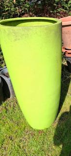 Grote polysteren bloempot, Ophalen