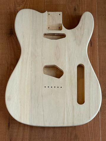 Telecaster body” Elzen onbewerkt string through” new beschikbaar voor biedingen