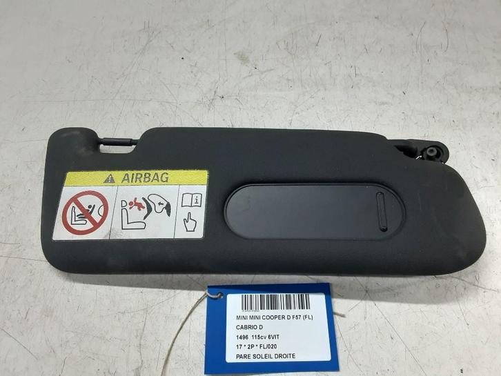 ZONNEKLEP RECHTS Mini Mini Cabrio (F57) (01-2014/-), Auto-onderdelen, Interieur en Bekleding, Mini, Gebruikt