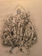 litho Jan keustermans vader, Ophalen, Gebruikt, 50 tot 75 cm, 50 tot 75 cm