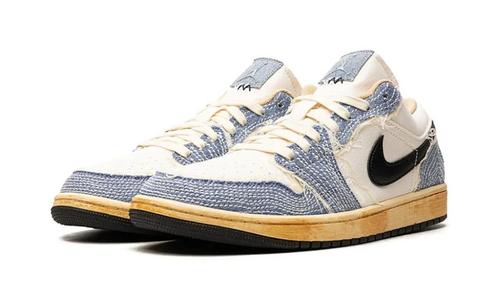 Air Jordan 1 Low - 'Sashiko Denim', Kleding | Heren, Schoenen, Nieuw, Sneakers, Wit, Ophalen of Verzenden