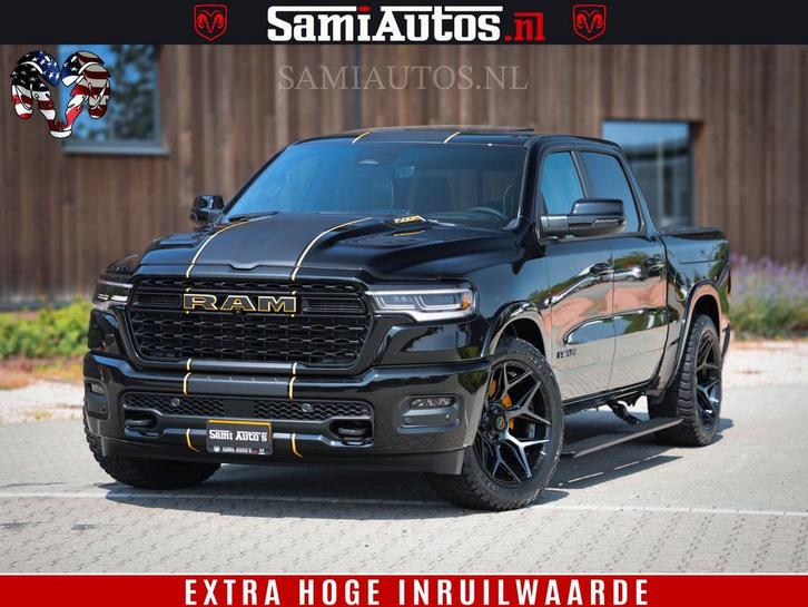 Dodge Ram 1500 Limited Night High Output 540HP 706Nm | Massa, Auto's, Dodge, Bedrijf, RAM 1500, 4x4, ABS, Adaptive Cruise Control