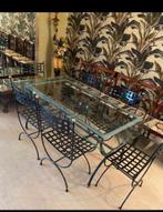 Nieuwe sleedijzeren tafel + 6 stoelen, Ophalen, Nieuw