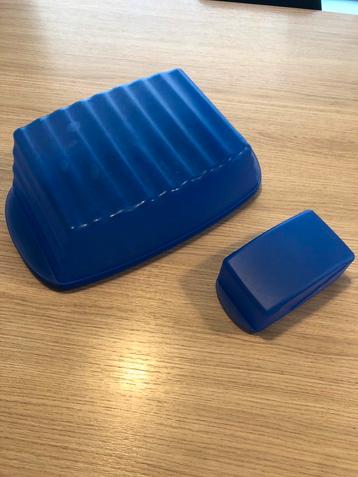 Tupperware bewaardoos boter blauw beschikbaar voor biedingen
