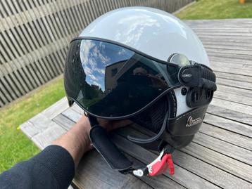 Helm Vespa Grantourismo maat M met vizier DMD, Overige merken, M, Dames, Jethelm