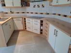 keukenkasten met spoelbak en kraan, Huis en Inrichting, Keuken | Keukenelementen, Ophalen, Minder dan 50 cm, Gebruikt, Crème
