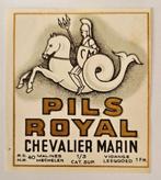 Pils Royal 1/3 Chevalier Marin Etiquette Bière Label 43, Verzenden, Zo goed als nieuw, Overige typen, Overige merken