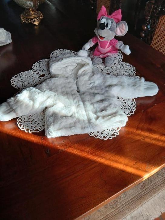 wit noukie s baby jasje met kap -maat 3 maanden, Enfants & Bébés, Vêtements de bébé | Taille 62, Comme neuf, Manteau, Enlèvement ou Envoi