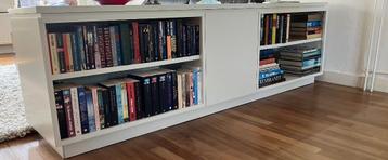 Op maat gemaakte vintage boekenkast 240x80x72 beschikbaar voor biedingen