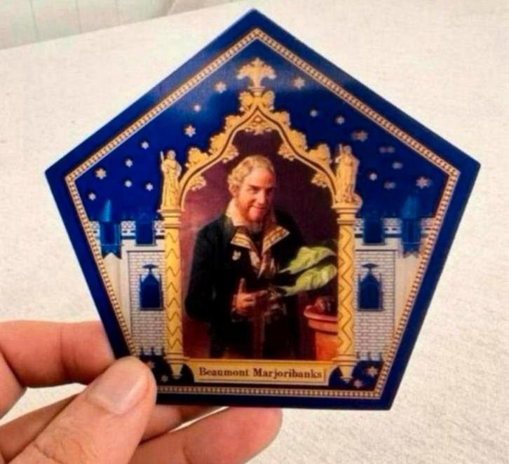 Harry Potter Beaumont Marjoribanks Wizard Choco frog card, Verzamelen, Harry Potter, Nieuw, Overige typen, Ophalen of Verzenden