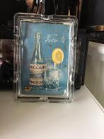 Curiosa antiek reclame asbak in glas, Ophalen of Verzenden, Zo goed als nieuw