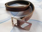 Vintage bruine leren riem, Bruin, Echt leder, Riem of Ceintuur, Gedragen