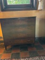 Vintage houten ladekast – 4 lades – mooie klassieke stijl, Huis en Inrichting, Kasten | Ladekasten, Ophalen, Gebruikt, 50 tot 100 cm