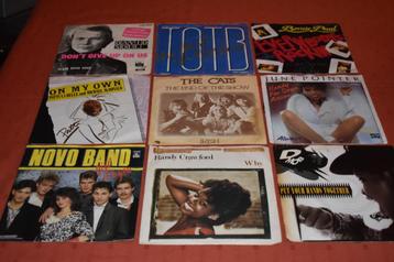 45t's vinyls bekende namen uit nostalgische jaren 60/70/80 beschikbaar voor biedingen