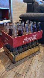 Oude coca cola bakken met flesjes, Verzamelen, Ophalen, Gebruikt