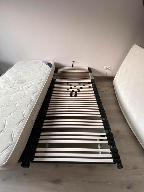 Compleet 2 persoons bed, Huis en Inrichting, Slaapkamer | Matrassen en Bedbodems, Zo goed als nieuw, Bedbodem, 180 cm, 200 cm