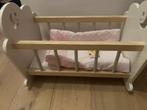 Houten Poppenbed, Kinderen en Baby's, Speelgoed | Poppen, Ophalen, Zo goed als nieuw, Babypop