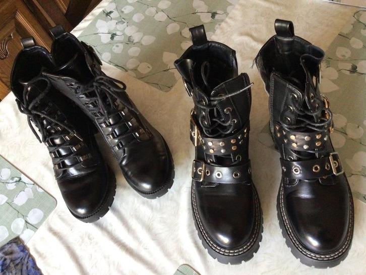 2 paar dames bottines laarzen 1+ 1 gratis, Kleding | Dames, Schoenen, Ophalen of Verzenden