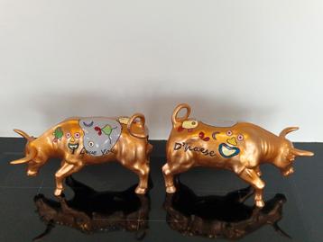 Hannes D'HAESE (1965) 'I Love You' a statue of a bull stier beschikbaar voor biedingen
