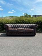 CHESTEERFIELD sofa 3pl leer GRATIS verzending, Anglais, Leer, 75 tot 100 cm, Zo goed als nieuw