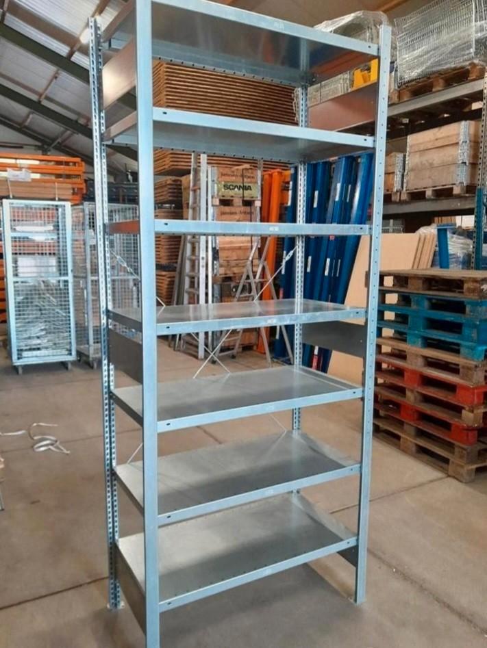 Partij Meta legbordstelling magazijnstelling vanaf 5secties., Zakelijke goederen, Kantoor en Winkelinrichting | Magazijn, Stelling en Opslag
