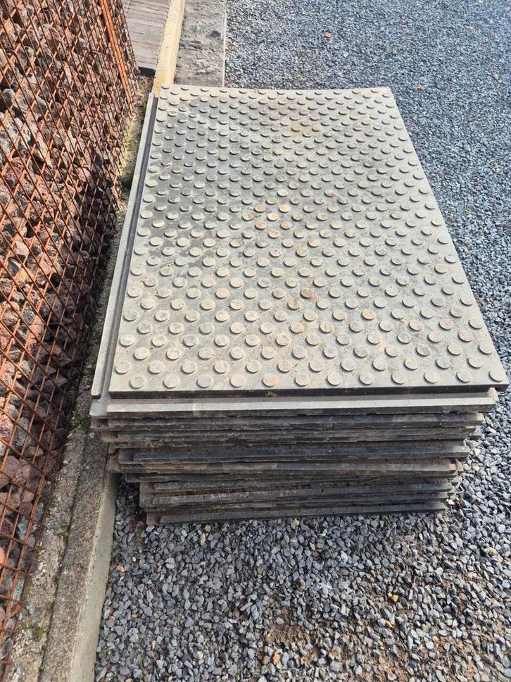 Kunststof Rijplaten 120x 80 cm  koppelbaar, Tuin en Terras, Terrasdelen en Vlonders, Gebruikt, Kunststof, Ophalen