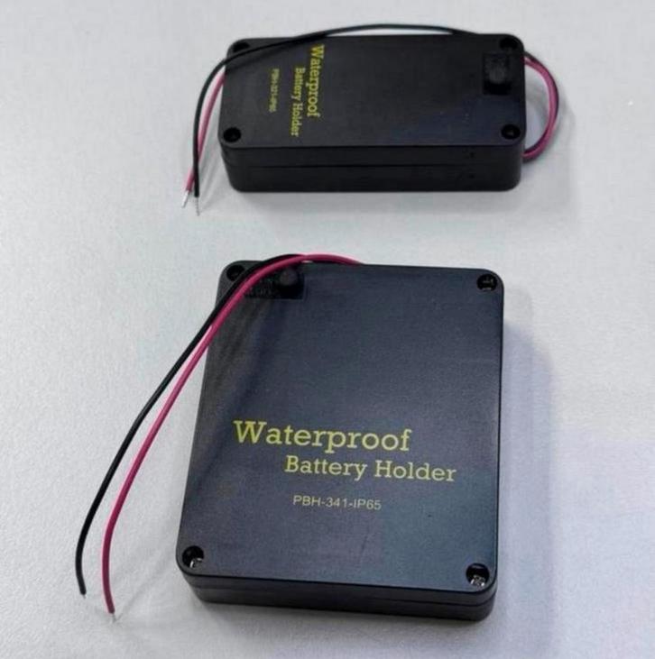 Waterdicht Waterdichte Batterijhouder + knop 2x AA en 4x AA, Hobby en Vrije tijd, Elektronica-componenten, Nieuw, Ophalen of Verzenden