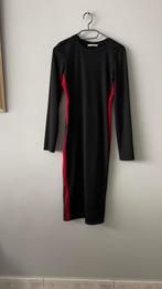 ZARA halflange ZWARTE JURK S, Kleding | Dames, Jurken, Ophalen of Verzenden, Zo goed als nieuw, Maat 36 (S), Onder de knie