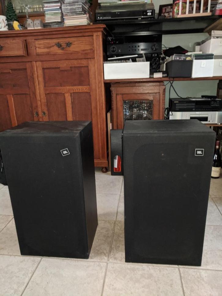 Klassieke Hifi Luidsprekers JBL TLX 6 (Paar), Audio, Tv en Foto, Luidsprekerboxen, Gebruikt, Front, Rear of Stereo speakers, JBL