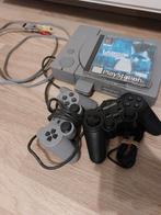 Ps1 avec 1 carte mémoire + 2 manettes + 1 jeux, Ophalen, Zo goed als nieuw