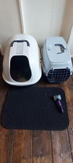 Kattenbak - bench - mat - kam in set, Dieren en Toebehoren, Katten-accessoires, Zo goed als nieuw, Ophalen