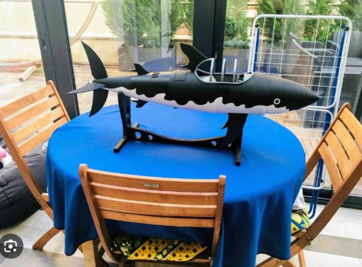 Kuifje-haaienonderzeeër  3D printen NIEUW, Verzamelen, Beelden en Beeldjes, Nieuw, Verzenden