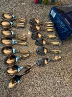 Set van 14 hapjes lepels, Overige materialen, Ophalen of Verzenden, Zo goed als nieuw, Vaatwasserbestendig