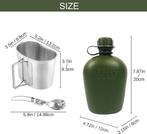 Bouteille d'eau militaire 1 litre | camping | survie | Nouve, Neuf, -, -, Begrit