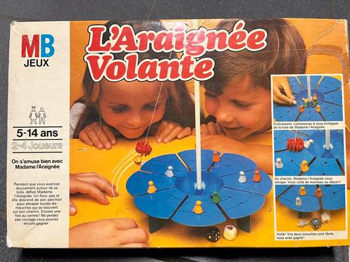 De vliegende spin in het vintage bordspel uit de jaren 70, Hobby en Vrije tijd, Gezelschapsspellen | Overige, Gebruikt, Ophalen of Verzenden