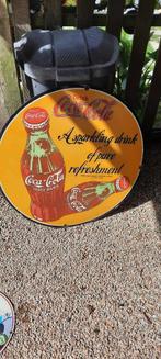 plaque emaillee coca cola, Reclamebord, Gebruikt, Ophalen of Verzenden