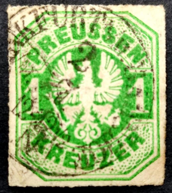 Altdeutschland-1 Kreuzer Preussen 1867, Postzegels en Munten, Postzegels | Europa | Duitsland, Gestempeld, Overige periodes, Ophalen of Verzenden