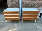 Twee vintage nachtkasten dressoir Interlübke jaren 60, Huis en Inrichting, Slaapkamer | Nachtkastjes, Ophalen, Overige materialen