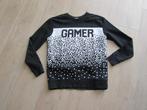 H&M zwarte trui met wit tekst gamer maat 146/152, Kinderen en Baby's, Kinderkleding | Maat 146, Jongen, Trui of Vest, Gebruikt