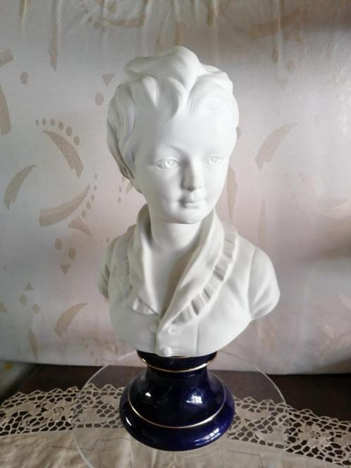 Biscuit buste Camille Tharaud Limoges France, Antiek en Kunst, Antiek | Porselein, Ophalen of Verzenden