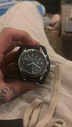 Horloge heren, Handtassen en Accessoires, Horloges | Heren, Staal, Polshorloge, Kunststof, Zo goed als nieuw