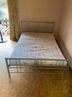BEDFRAME STAAL MET MATRAS 2000X1400MM, Huis en Inrichting, Slaapkamer | Matrassen en Bedbodems, Tweepersoons, Zo goed als nieuw