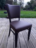 6 chaises NEUVES bois et simili cuir brun, Maison & Meubles, Brun, Bois, Classique, Enlèvement