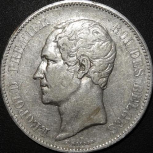 Zilver - België - 5 Francs - Leopold I - 1850, Postzegels en Munten, Munten | België, Losse munt, Zilver, Zilver, Verzenden